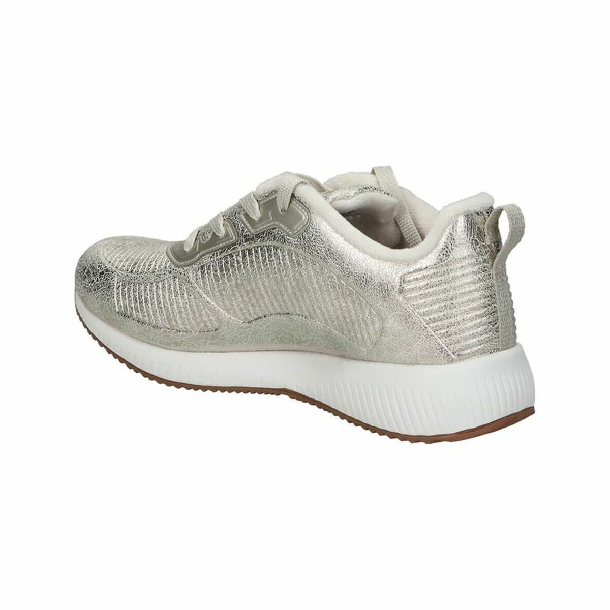 Chaussures de sport pour femme Skechers Bobs Sparkle Life Gris clair