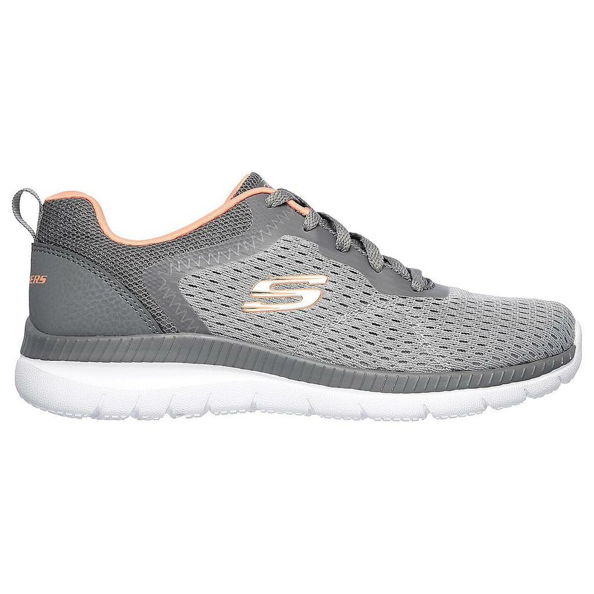 Chaussures de sport pour femme Skechers BOUNTIFUL 12607 GYCL  Gris