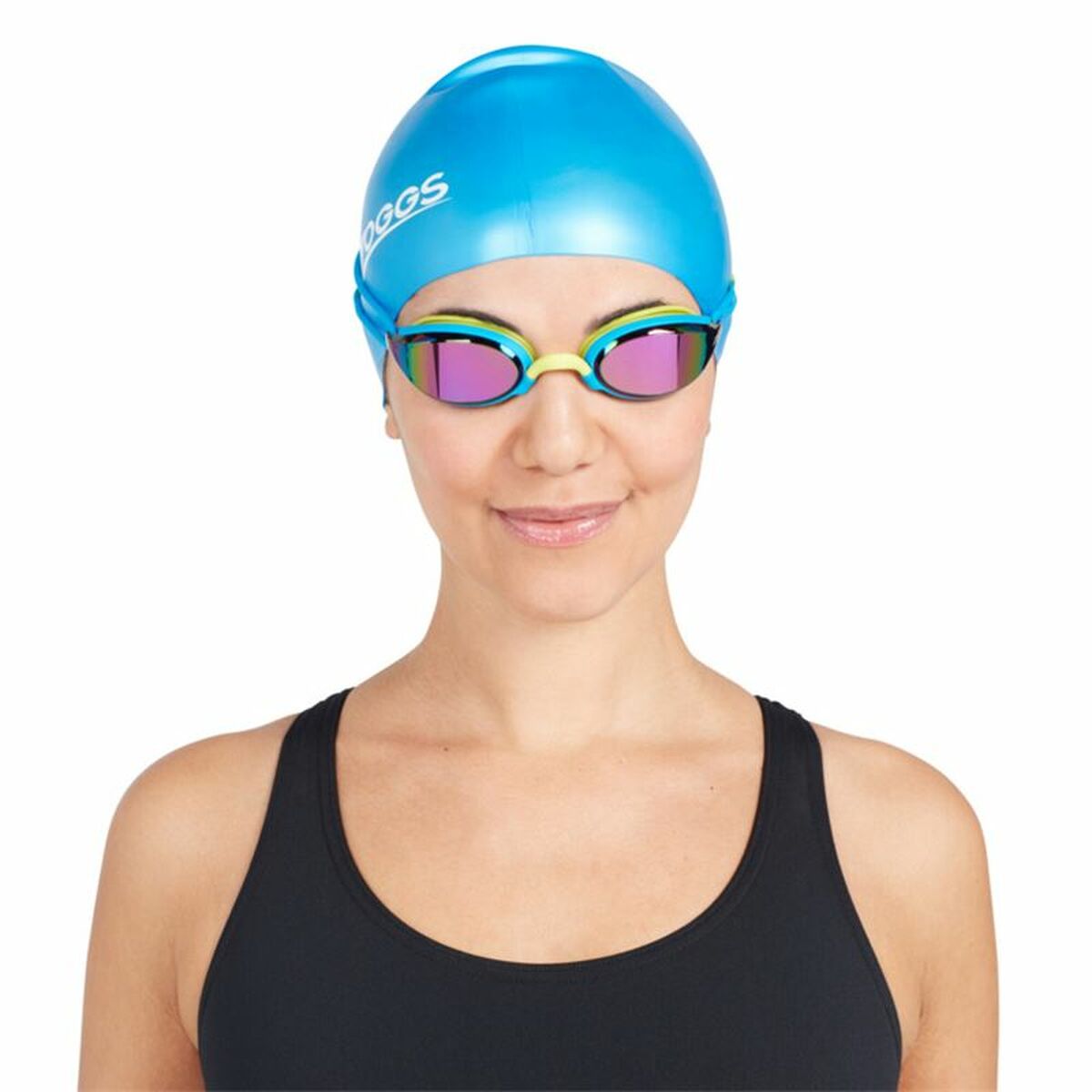 Swimming Goggles Zoggs Fusion Air Titanium Black Yellow One size