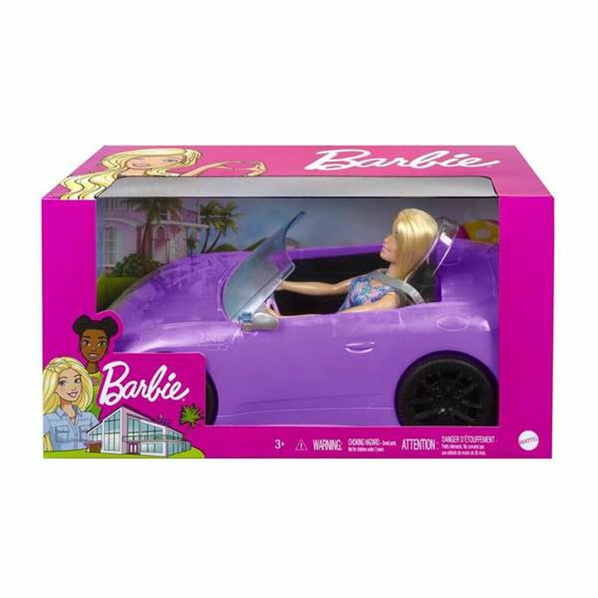 Poupée Barbie And Her Purple Convertible