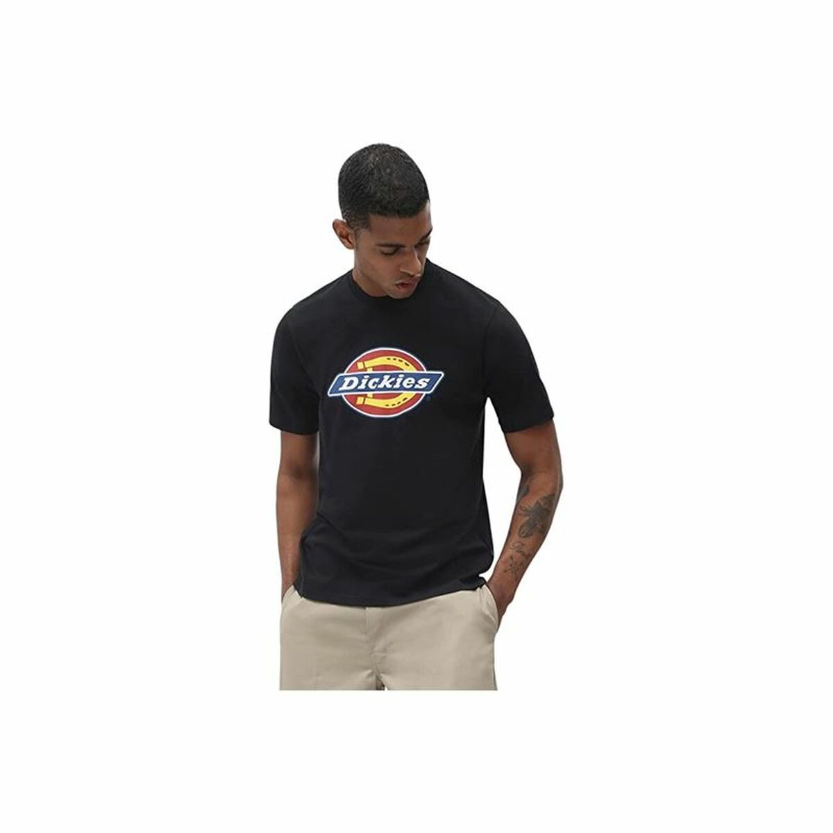 T shirt à manches courtes Dickies Icon Logo Noir Homme