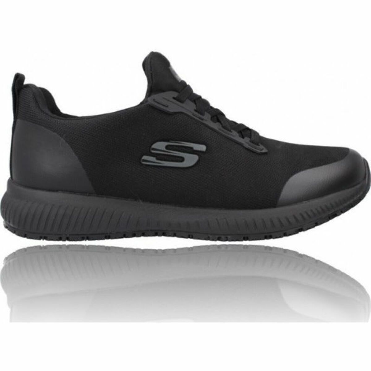 Laufschuhe für Damen Skechers SQUAD 77222EC BKRG  Schwarz