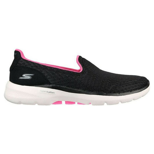 Laufschuhe für Damen Skechers Go Walk 6 - Big Splash Schwarz