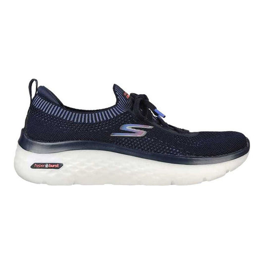 Running Shoes for Adults Skechers Engineered Flat Knit W Blue Black