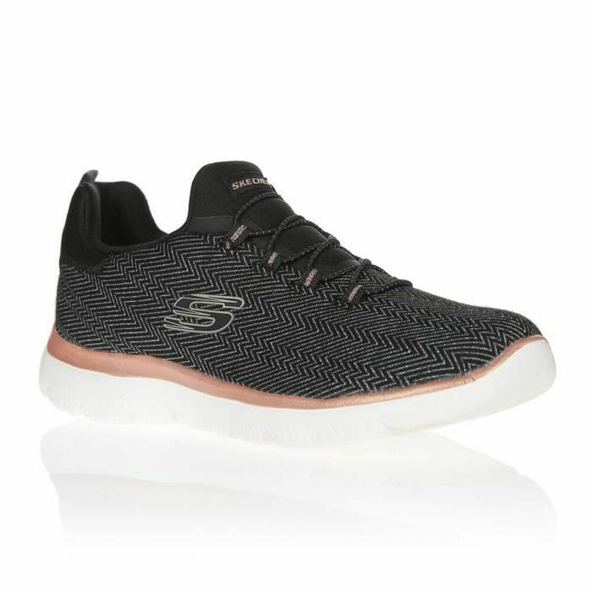 Laufschuhe für Damen Skechers Summits - Dazzling Schwarz