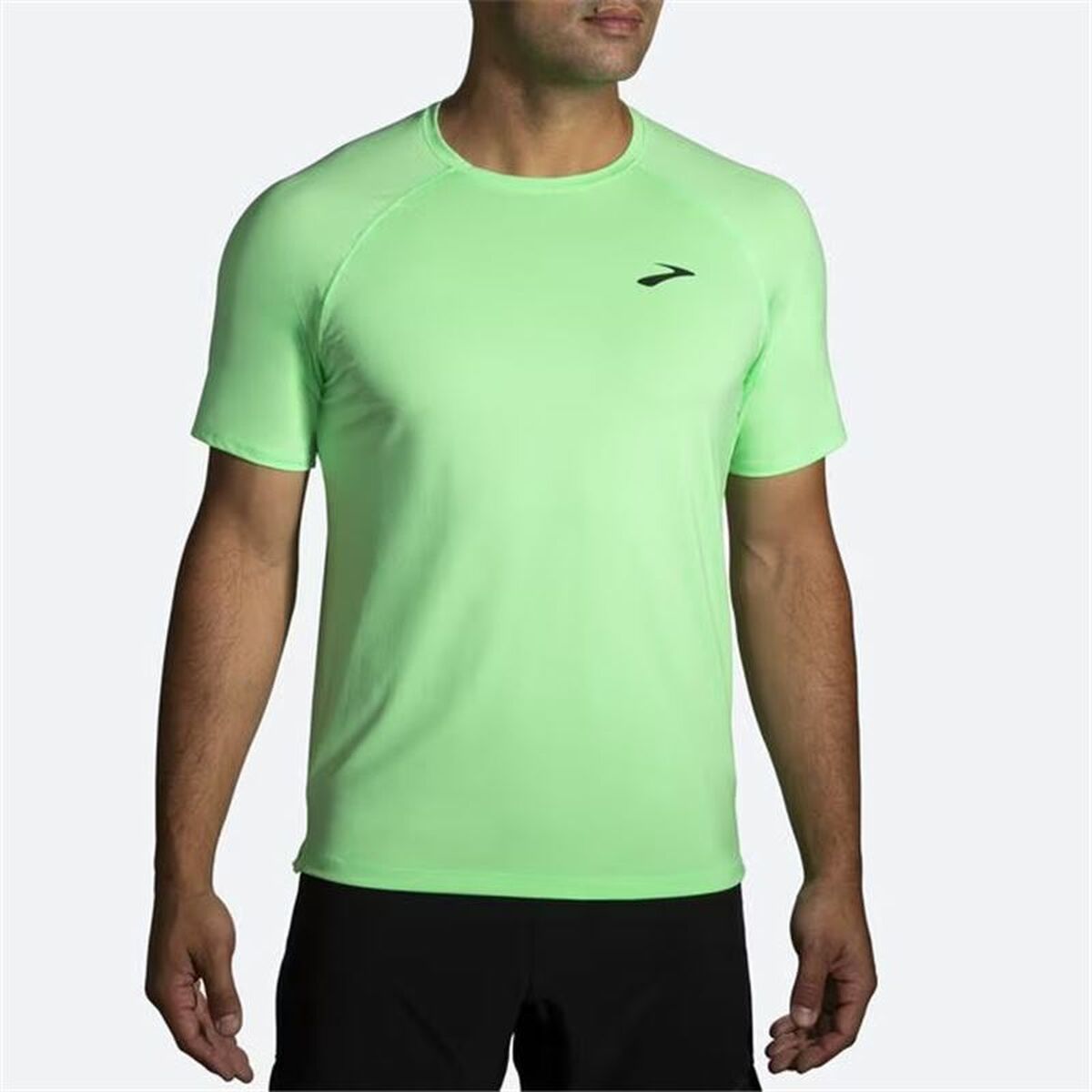 Men’s Short Sleeve T-Shirt Brooks  Atmosphere 2.0  Lime green