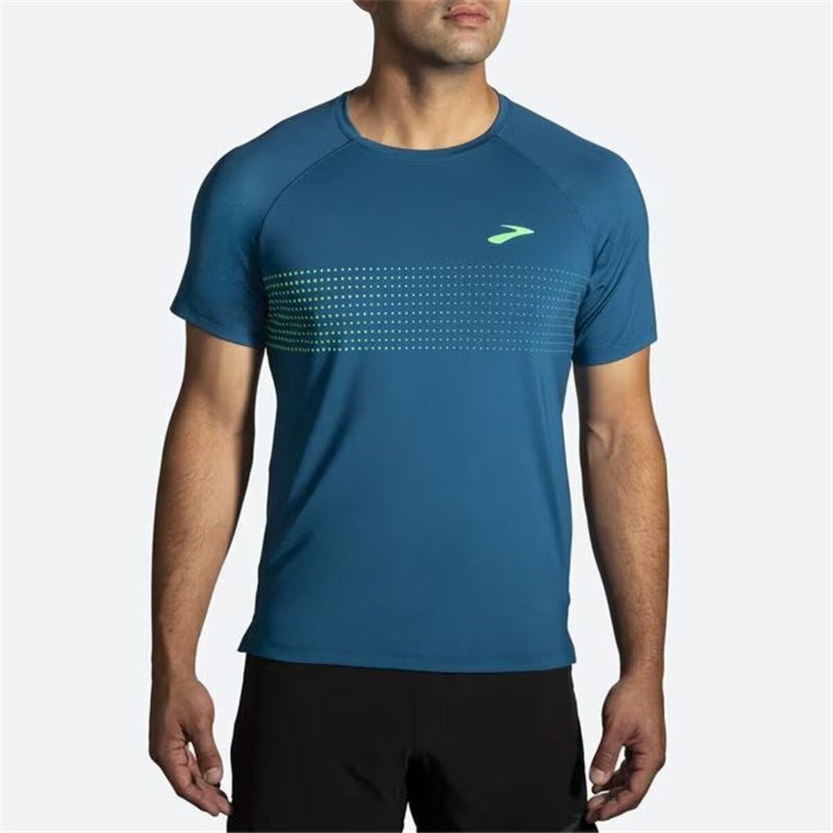 Men’s Short Sleeve T-Shirt Brooks Atmosphere  2.0 Cyan