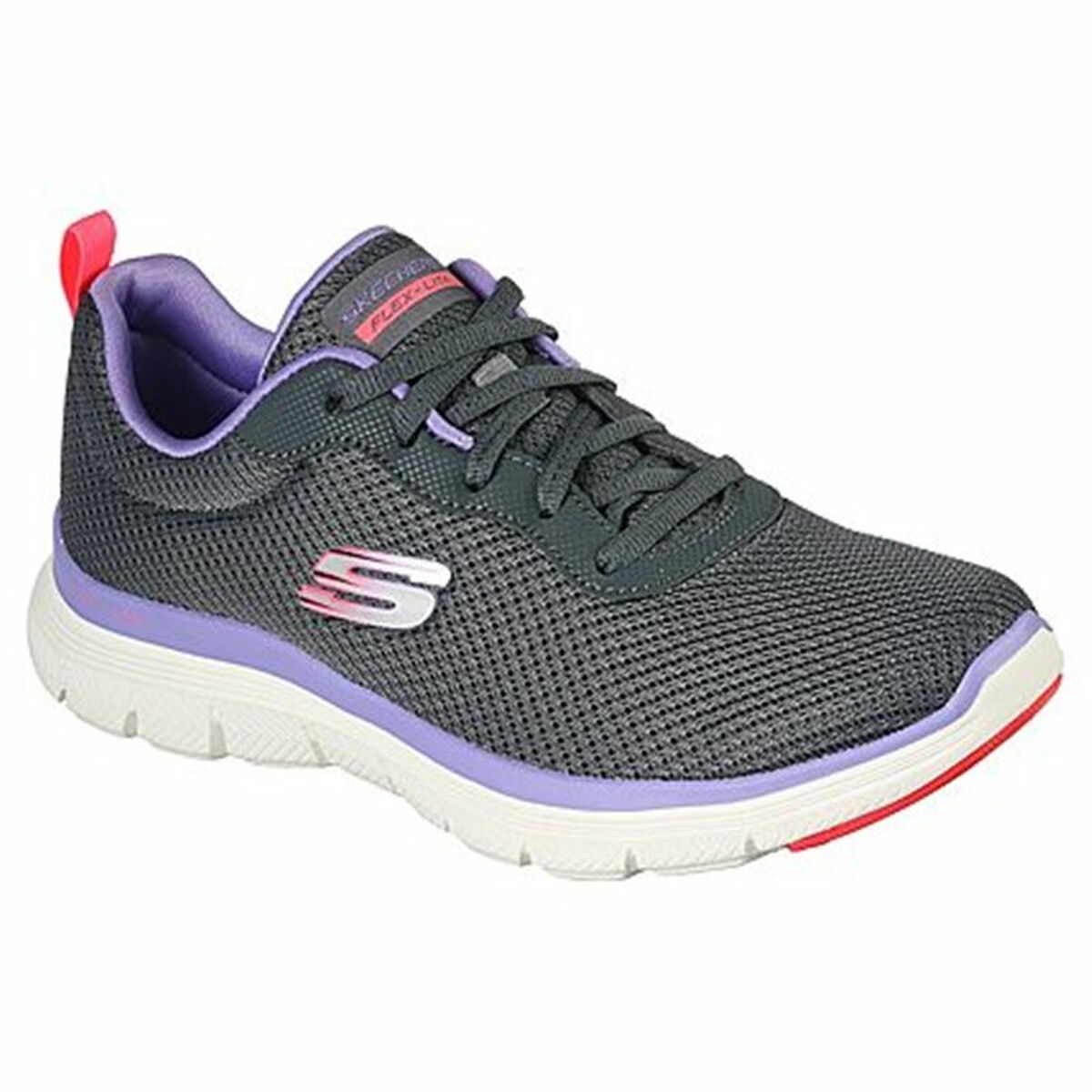 Chaussures de sport pour femme Skechers Flex Appeal 4.0 Brilliant View Gris foncé