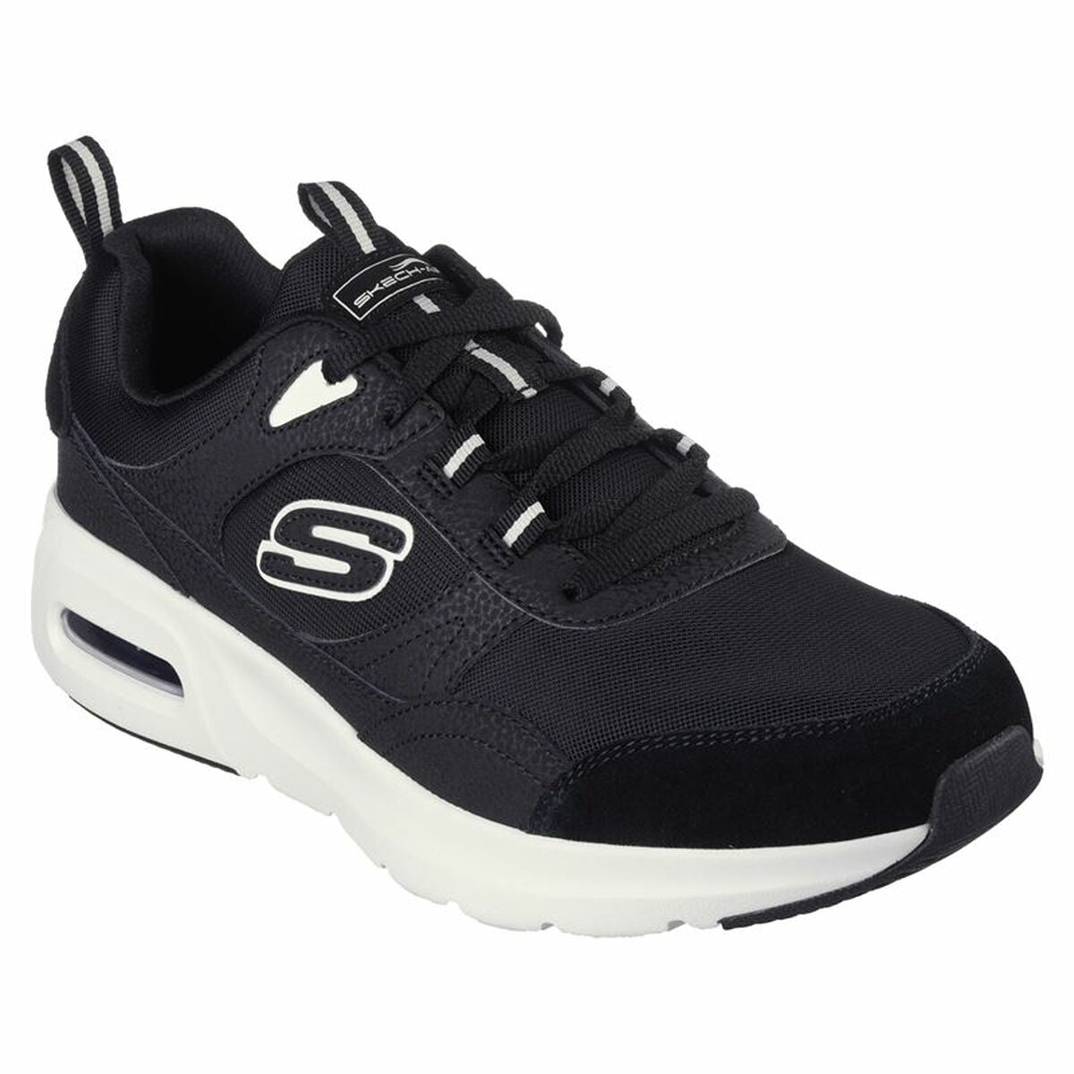 Herren-Sportschuhe Skechers Skech-Air Court Homegrown Schwarz