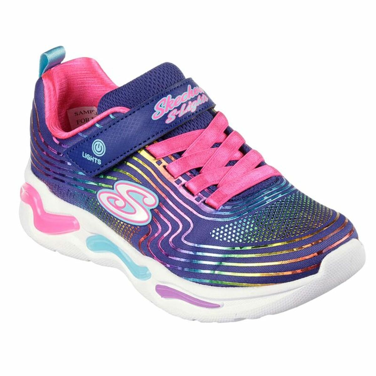 Chaussures de Sport pour Enfants Skechers Wavy Beams Bleu