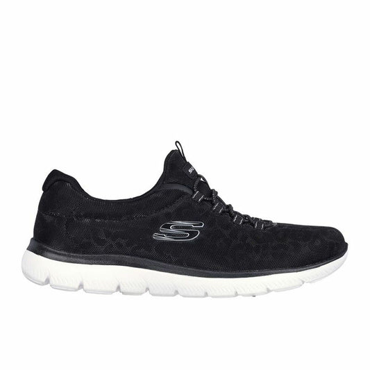 Laufschuhe für Damen Skechers Summits-Sparkling Schwarz