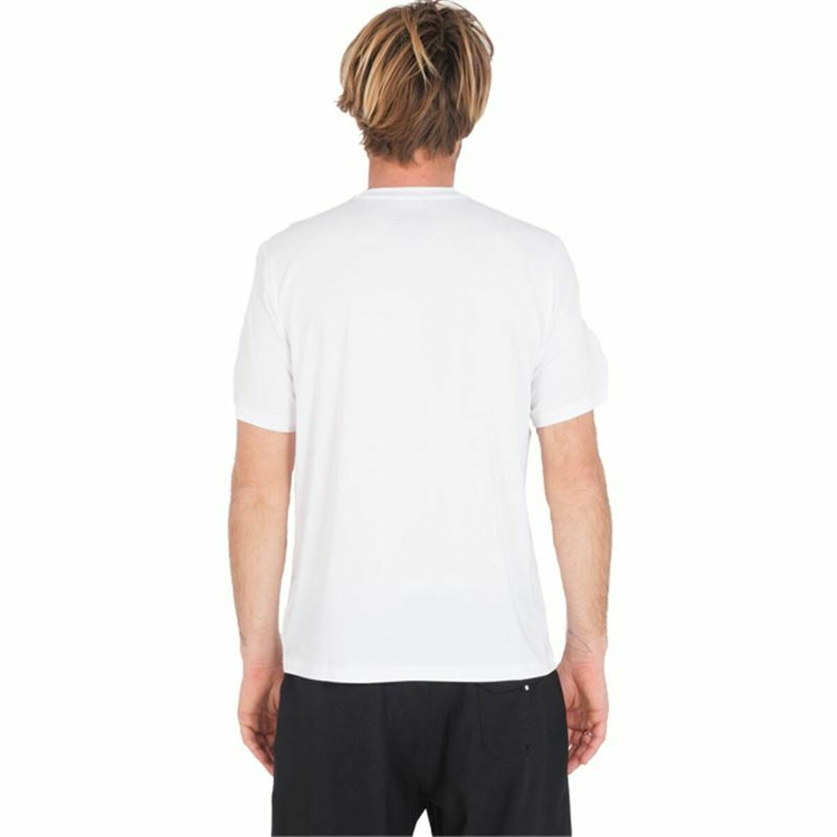 Herren Kurzarm-T-Shirt Hurley Toro Hybrid UPF Weiß