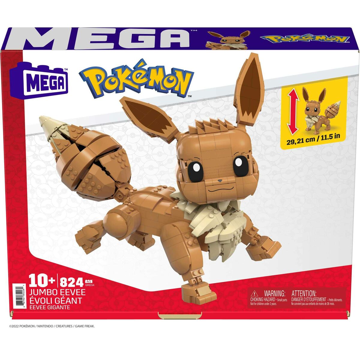 Set de construction Pokémon Pokemon Eevee Giant 28 cm