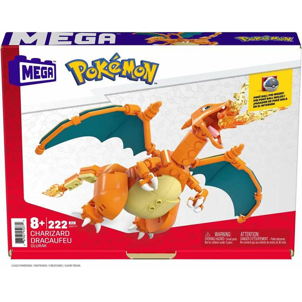 Set de construction Pokémon Mega Charizard 222 Pièces