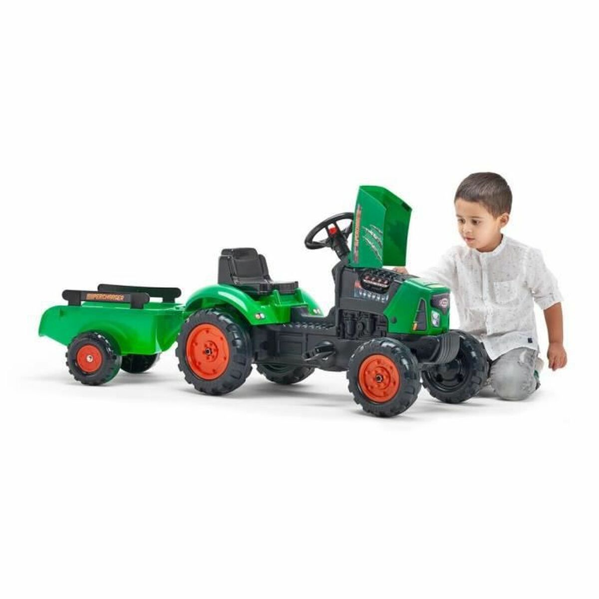 Traktor mit Pedalen Falk Supercharger 2031AB grün