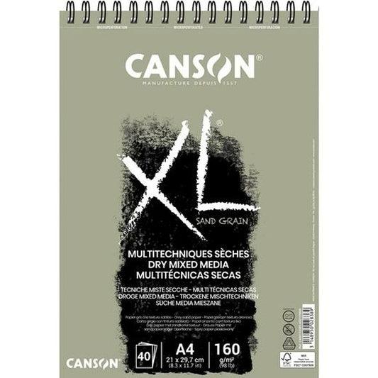 Drawing Pad Canson Touch XL Grey A4 210 x 297 mm