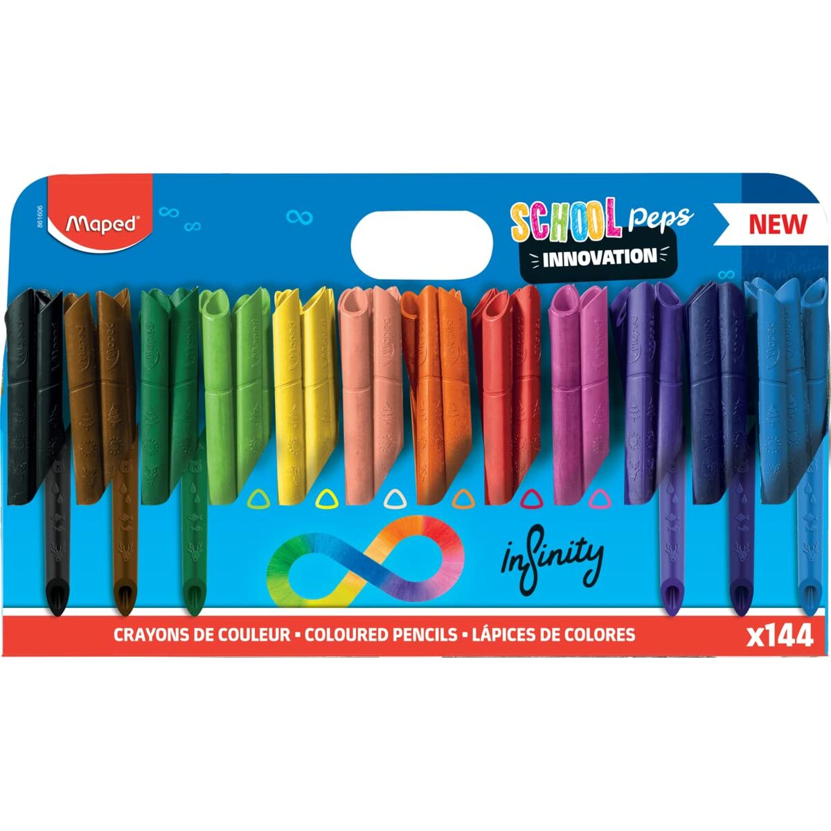 Colouring pencils Maped Infinity 144 Pieces Multicolour