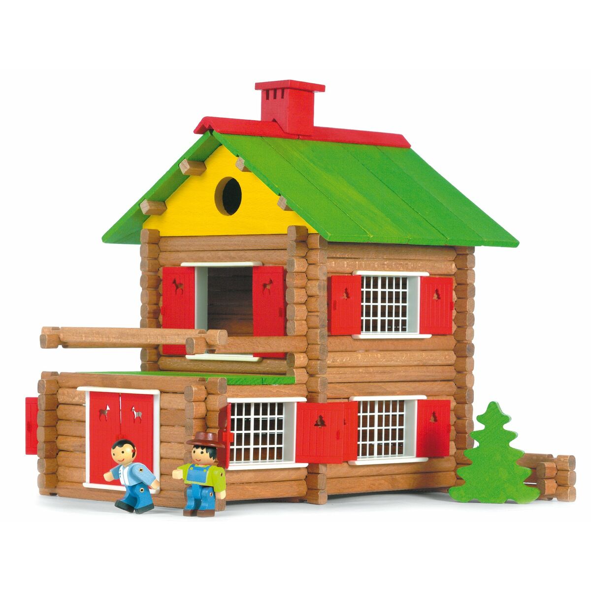 Playset Jeujura My Wooden Chalet (175 Pieces)