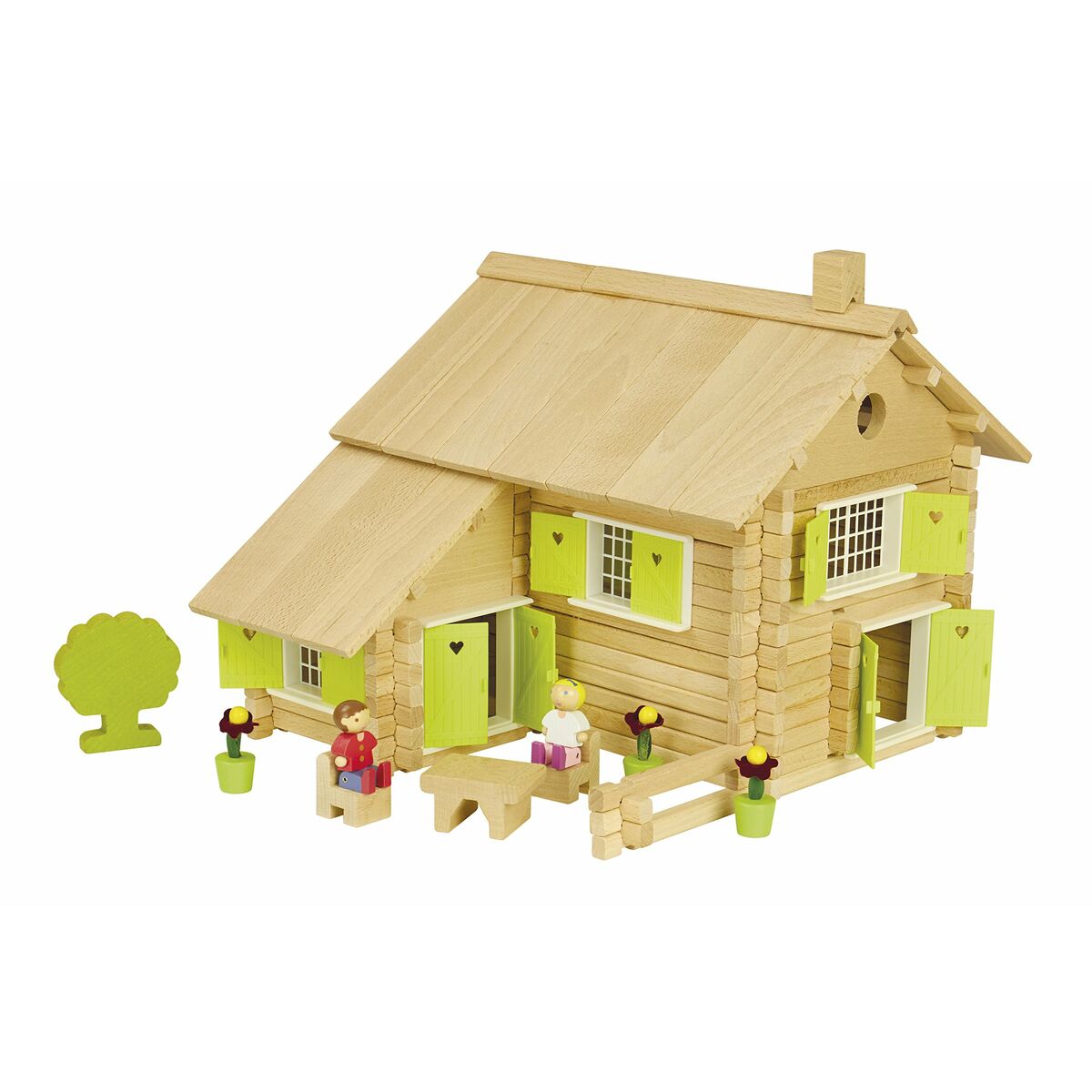 Playset Jeujura  Log house 240 Pieces (240 Pieces)