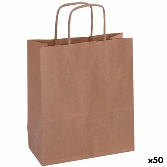 Bags Apli Kraft Paper Brown 50 Pieces 120 g/m² 18 x 8 x 21 cm