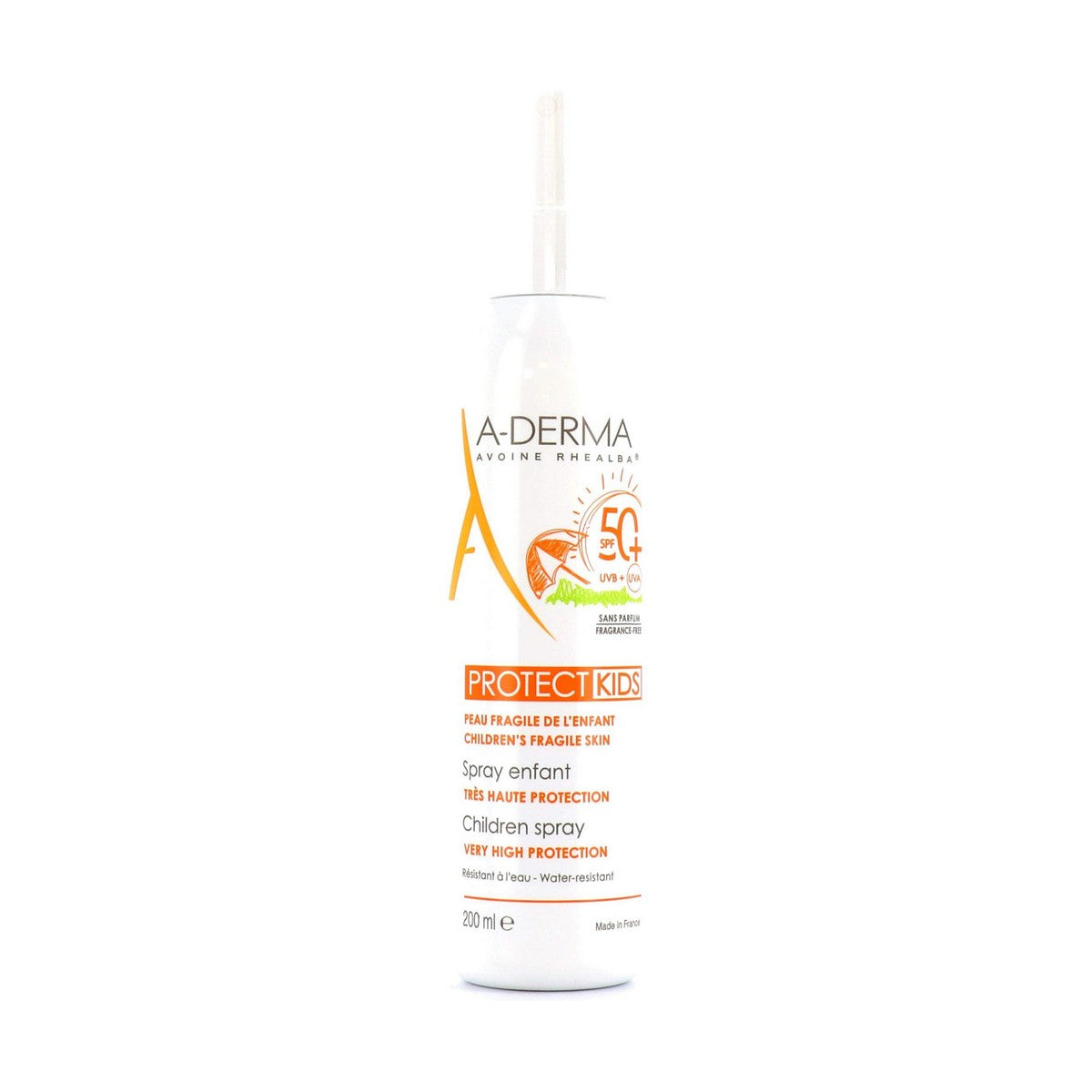 Crème Solaire pour Enfants en Spray A-Derma Protect Kids SPF 50+ (200 ml)