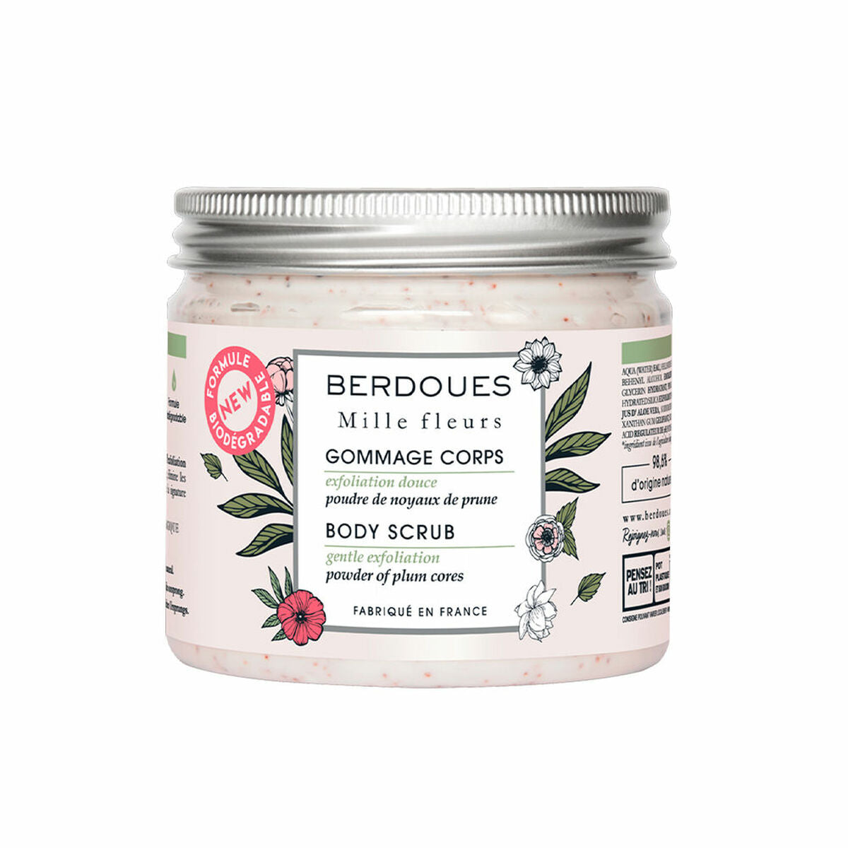 Body Exfoliator Berdoues Mille Fleurs (200 ml)