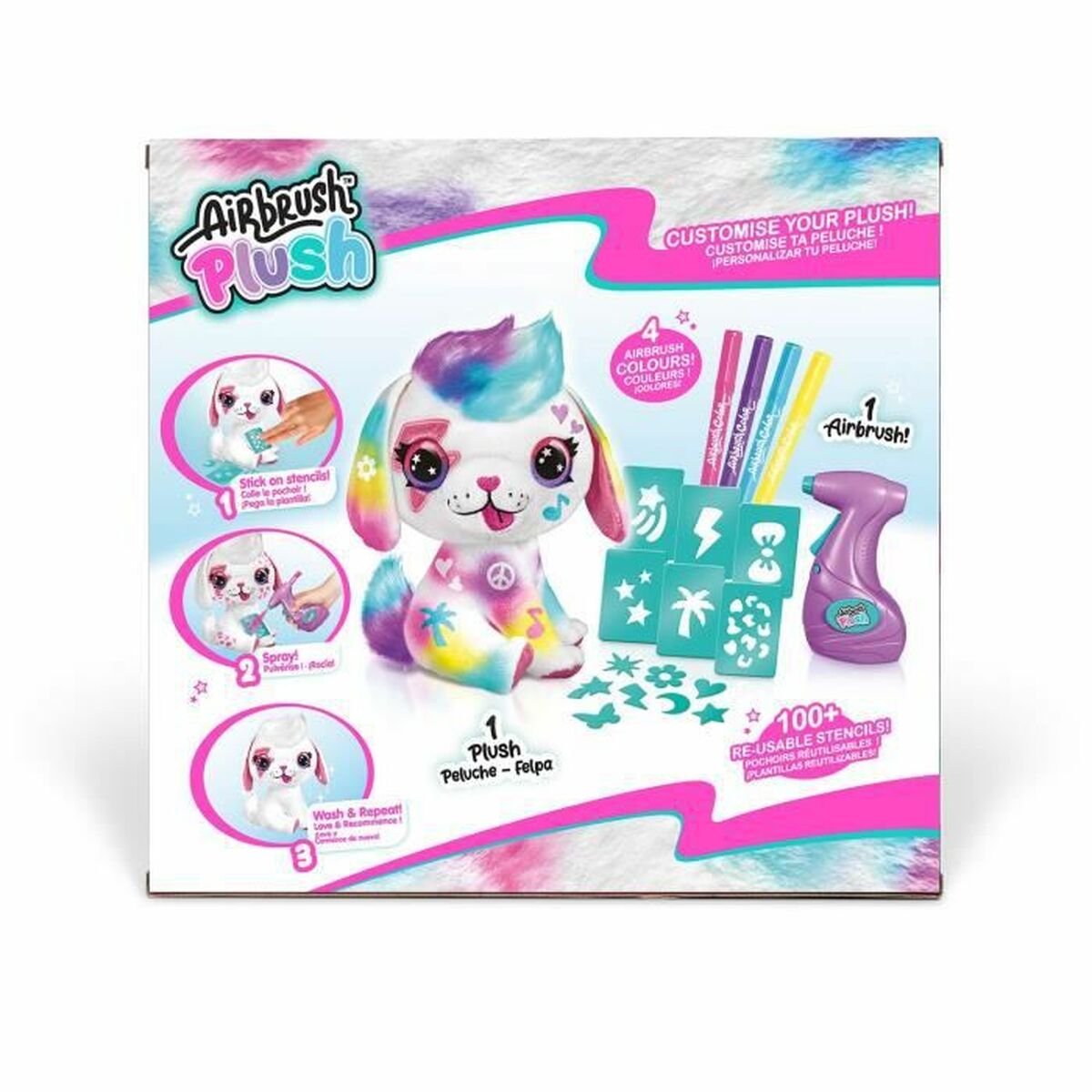 Travaux Manuel Canal Toys Airbrush Plush Puppy Personnalisé