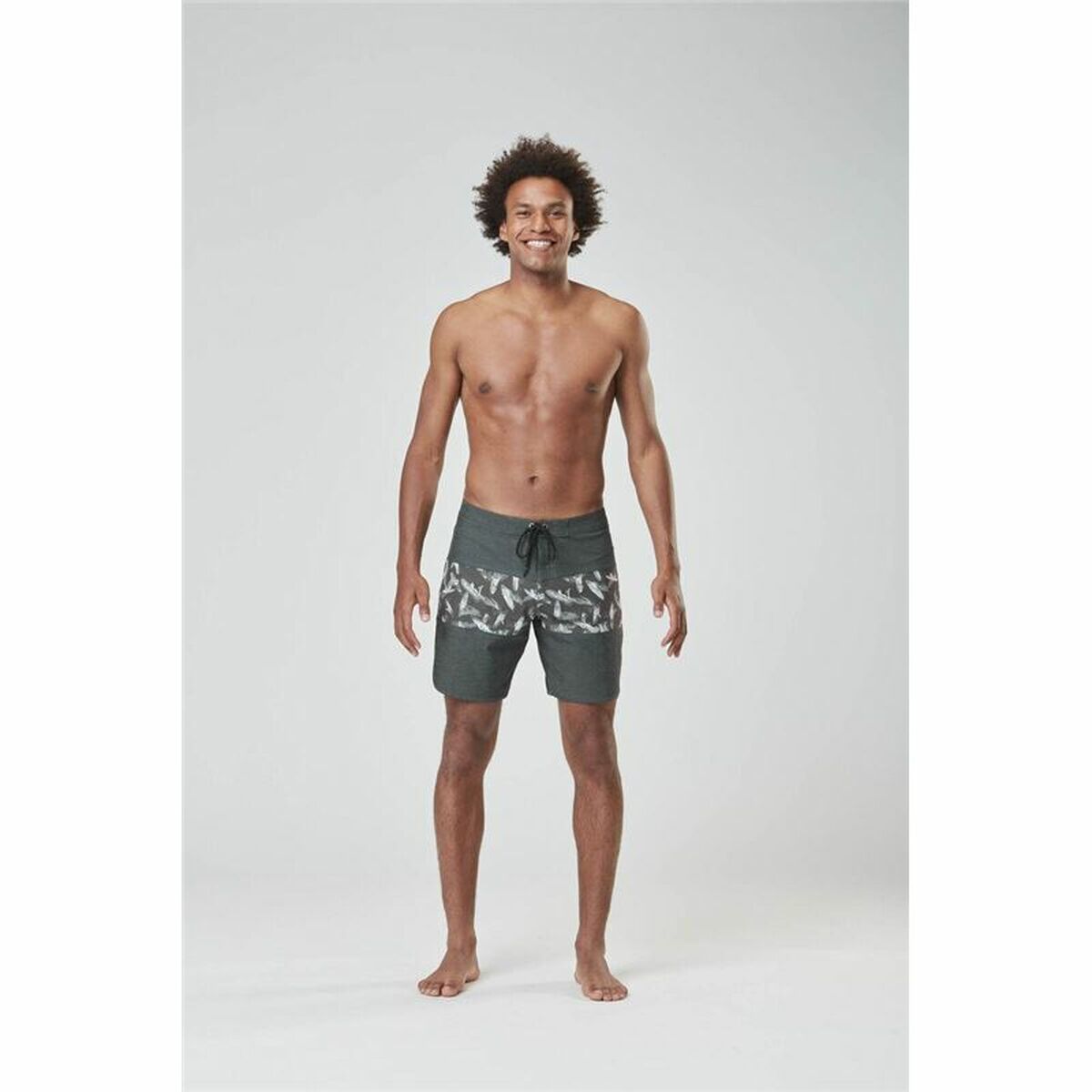 Herren Badehose Picture Andy H 17'' Grau