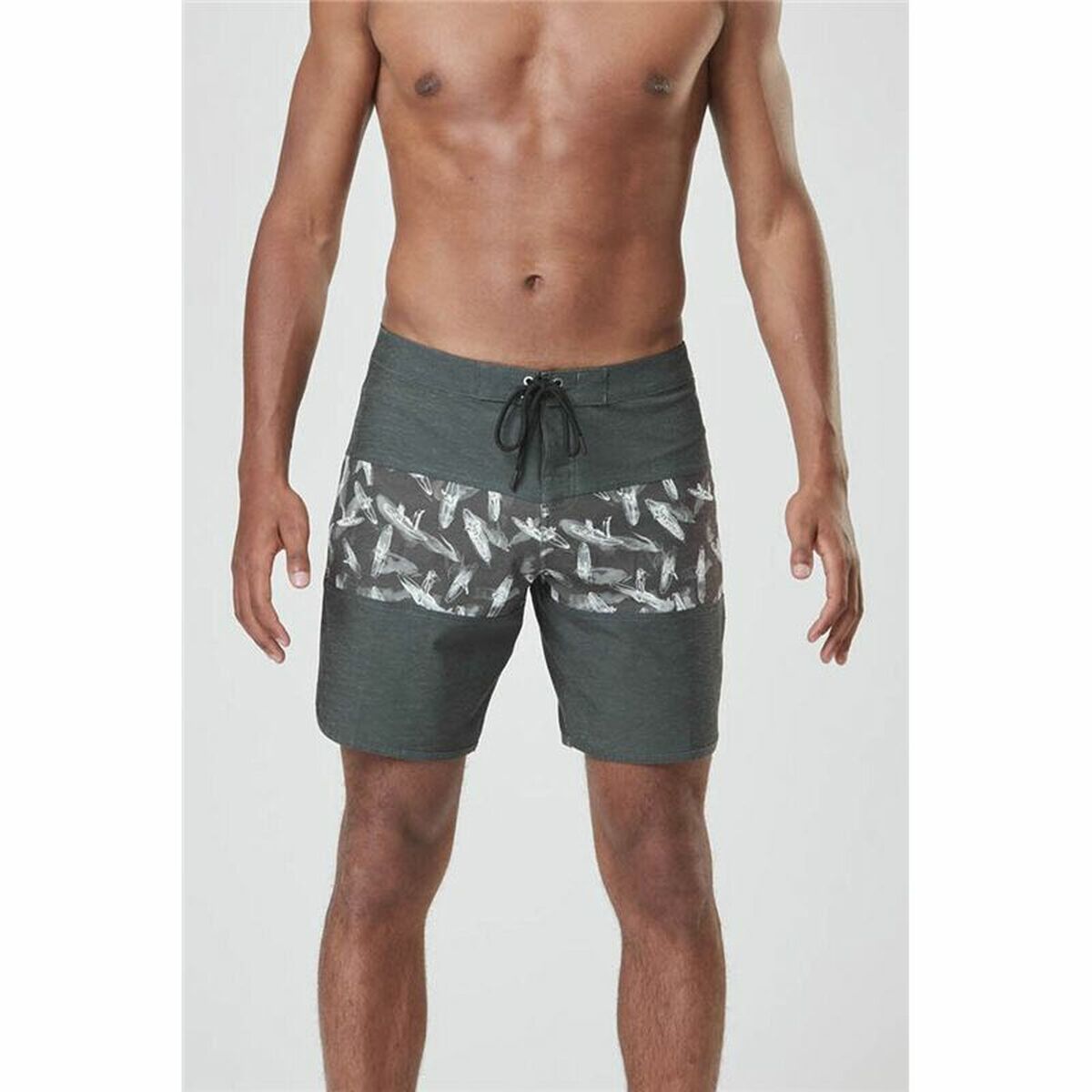 Herren Badehose Picture Andy H 17'' Grau