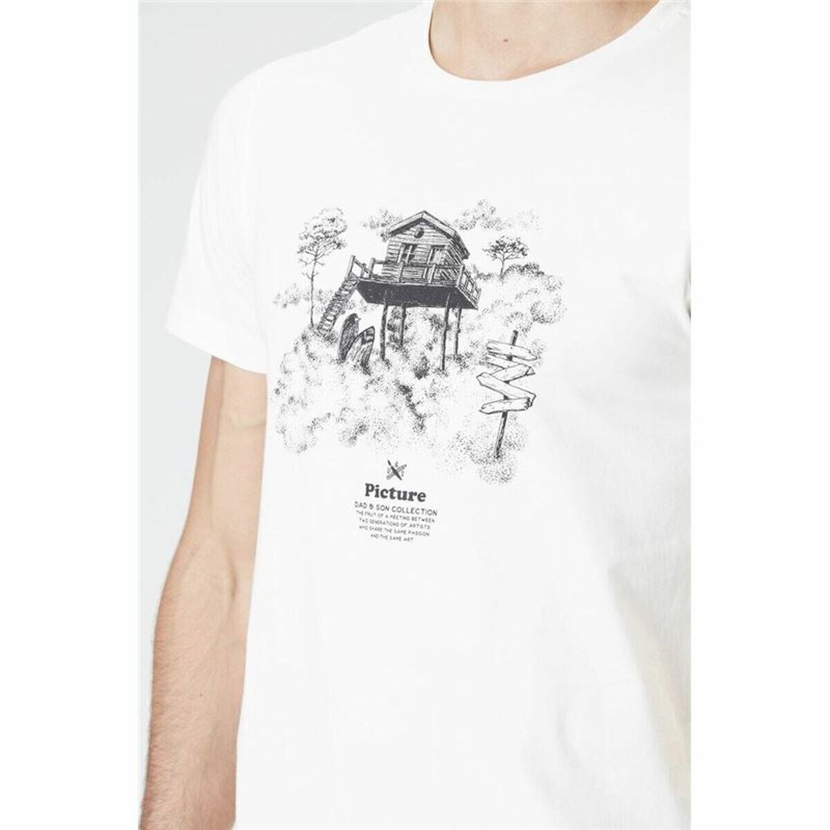 T-shirt Picture  DS Surf Cabin Natural White Men