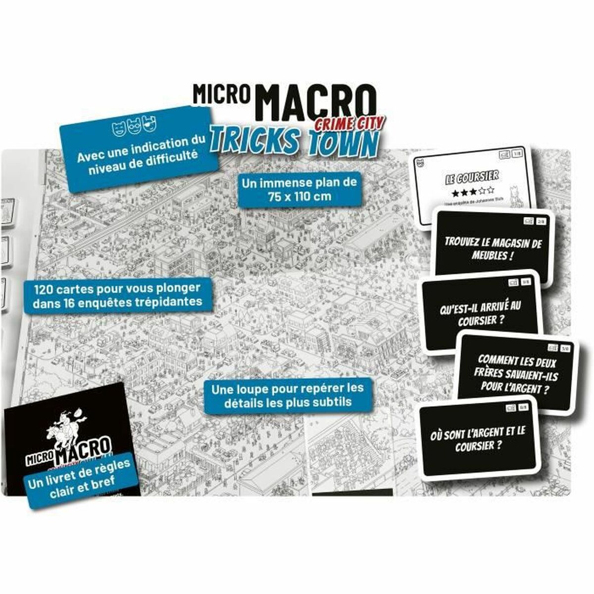 Board game BlackRock Micro Macro: Crime City - Tricks Town