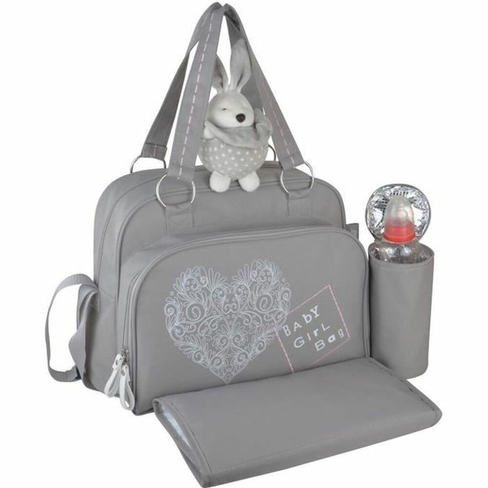 Diaper Changing Bag Baby on Board Baby girl Grey