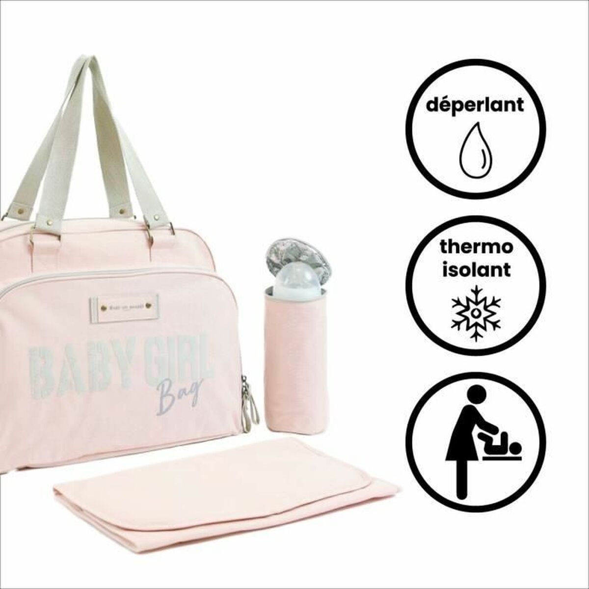 Wickeltasche Baby on Board Simply Babybag Rosa