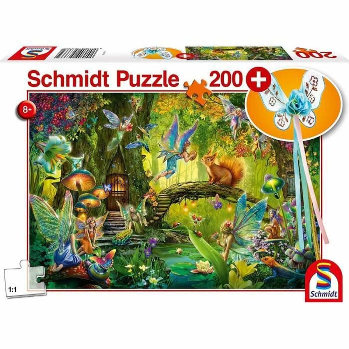 Puzzle Schmidt Spiele Fairies in the Forest 200 Pièces