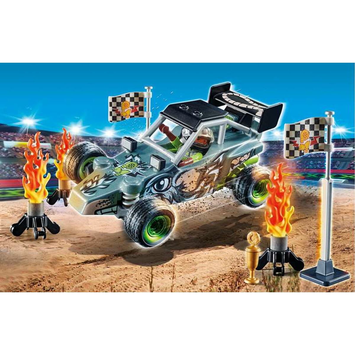 Playset Playmobil Stuntshow Racer 45 Stücke