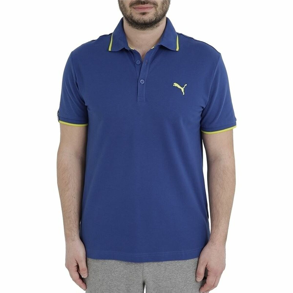 Herren Kurzarm-Poloshirt Puma Monaco Dunkelblau