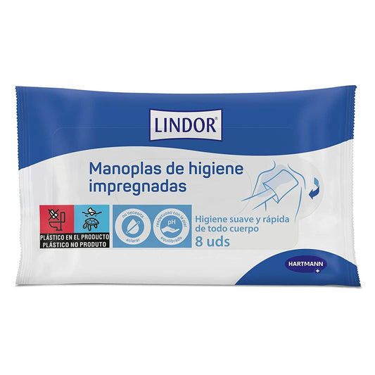 Sachets Lingettes Nettoyantes Stériles (Pack) Lindor Lindor Produits à usage unique (8 Unités)