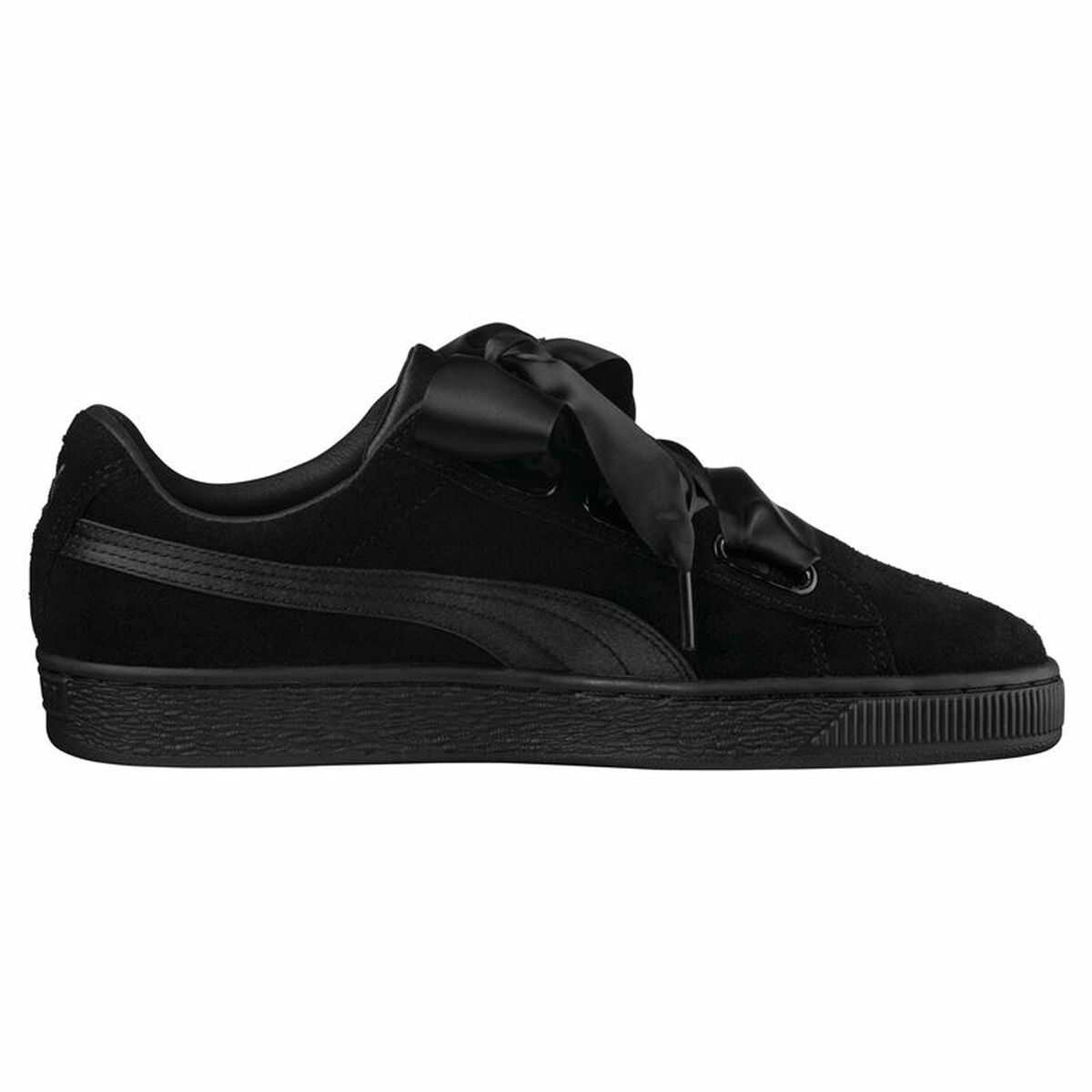 Baskets Casual pour Femme Puma Suede Heart Ep Noir