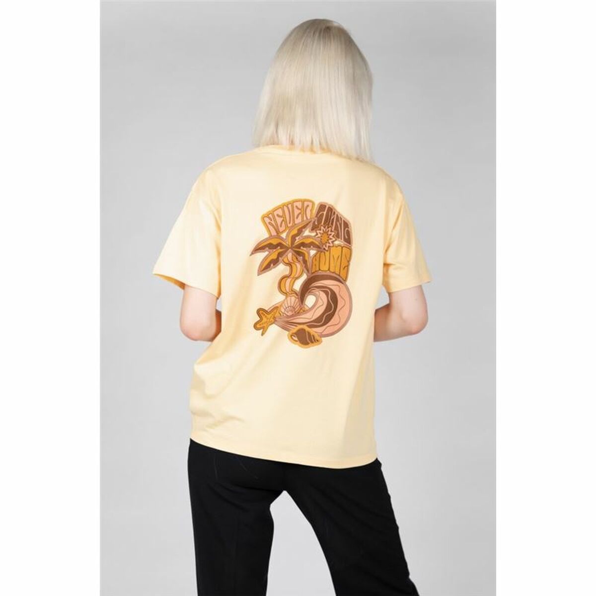 Damen Kurzarm-T-Shirt 24COLOURS Casual Gelb