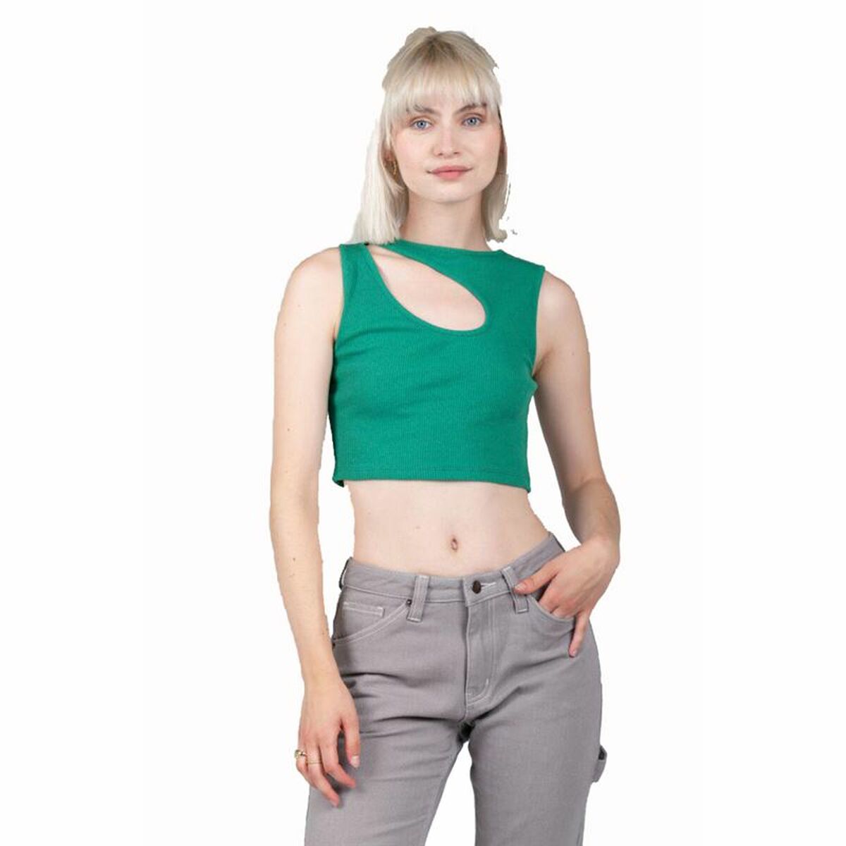 Damen Kurzarm-T-Shirt 24COLOURS Casual grün