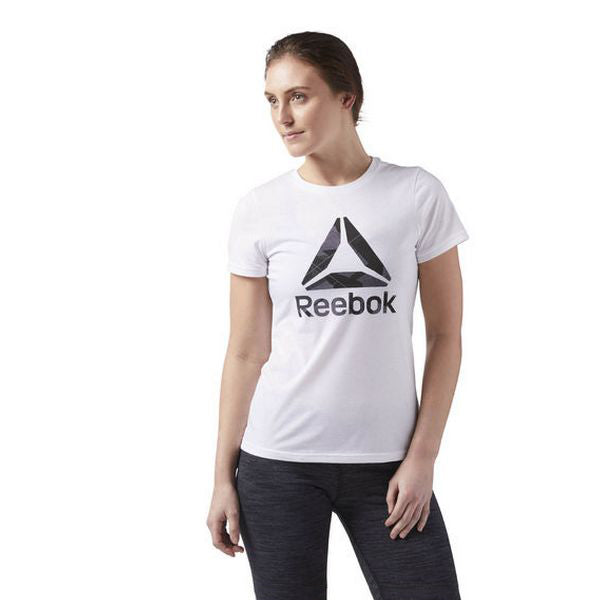 Women’s Short Sleeve T-Shirt Reebok Wor CS Graphic Tee White