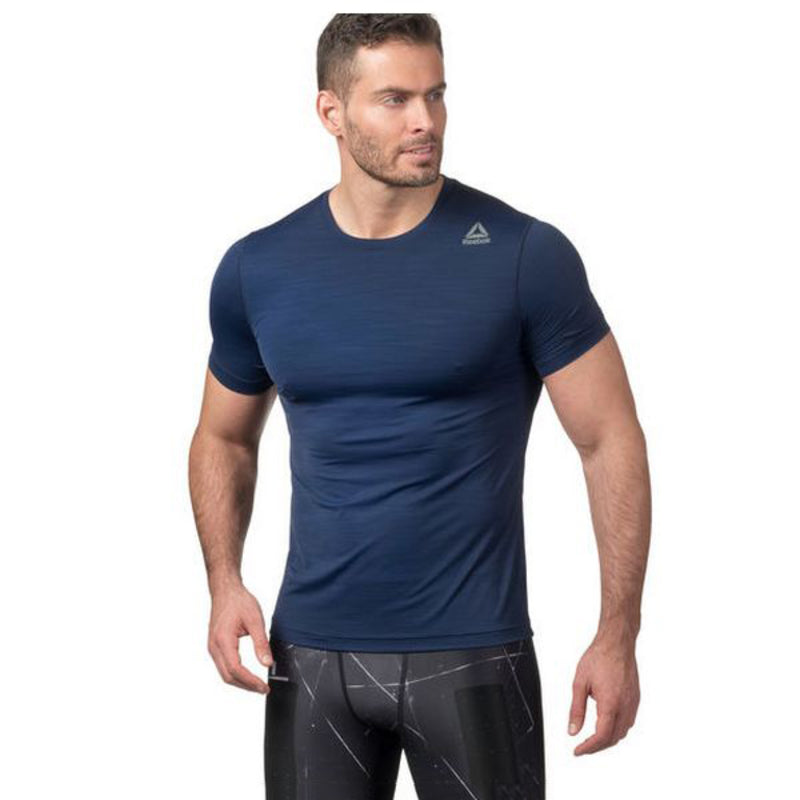 Men’s Short Sleeve T-Shirt Reebok Wor Aactivchill Tech Blue