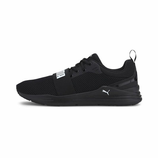 Running Shoes for Adults Puma Wired Run Black Men