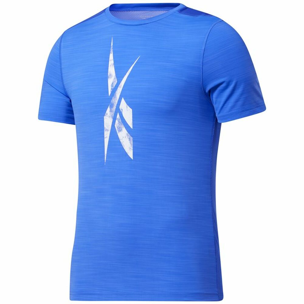 Men’s Short Sleeve T-Shirt Reebok Workout Ready Activchill Blue