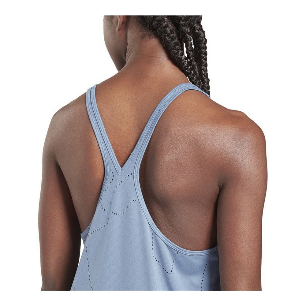 Tank Top Women Reebok United By Fitness Perforated Indigo
