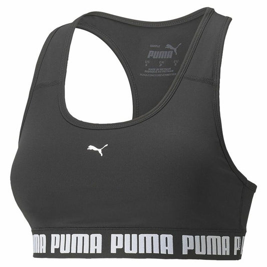Sports Bra Puma Mid Impact Puma Stro Black
