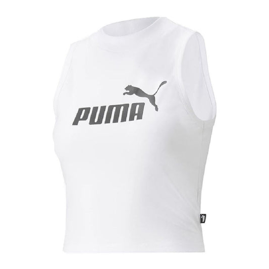Haut de Sport pour Femme Puma Essentials High Neck Blanc