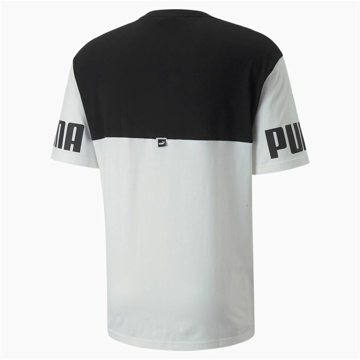 Kurzärmliges Sport T-Shirt Puma Power Colorblock Schwarz