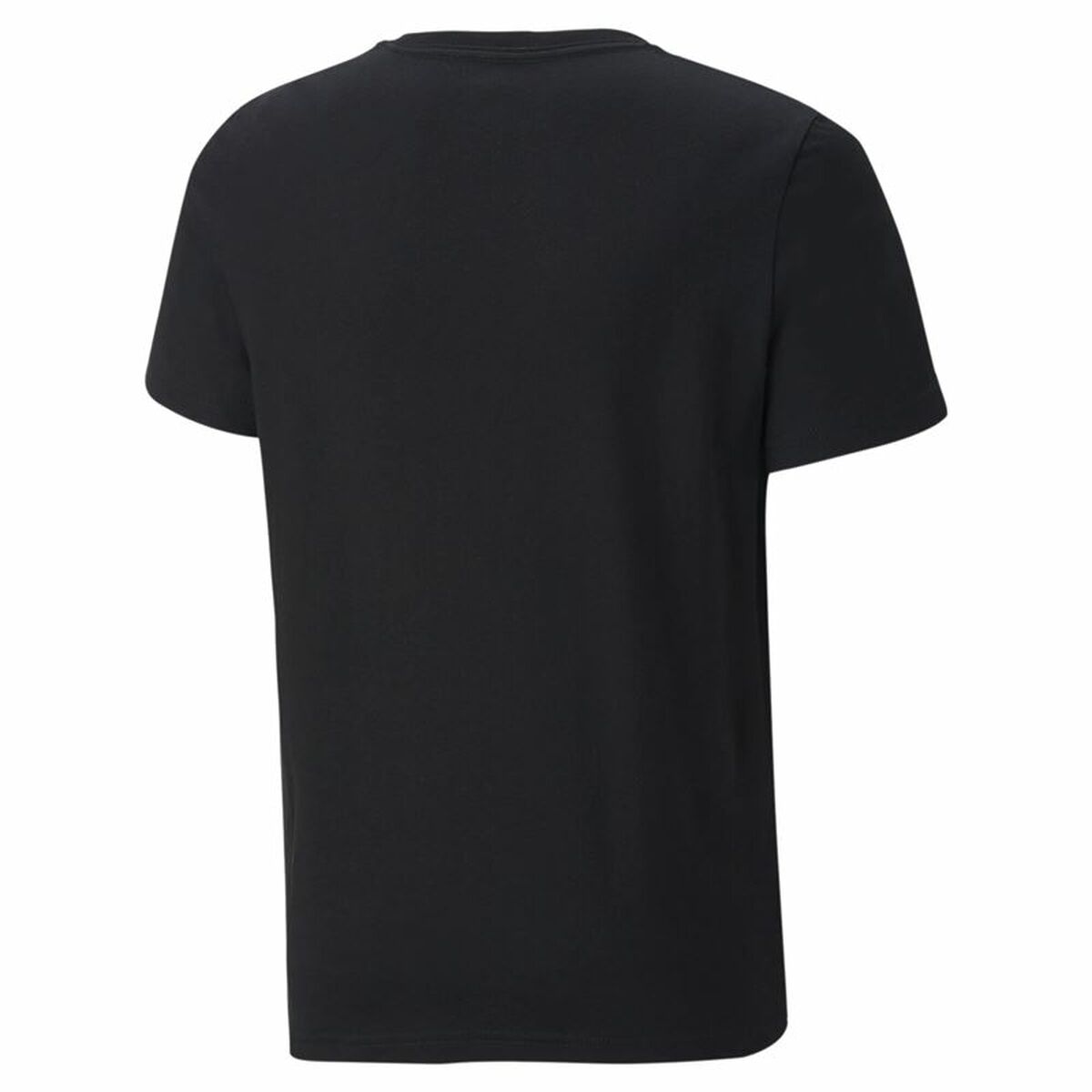 Child's Short Sleeve T-Shirt Puma Essentials+ Two-Tone Logo Black