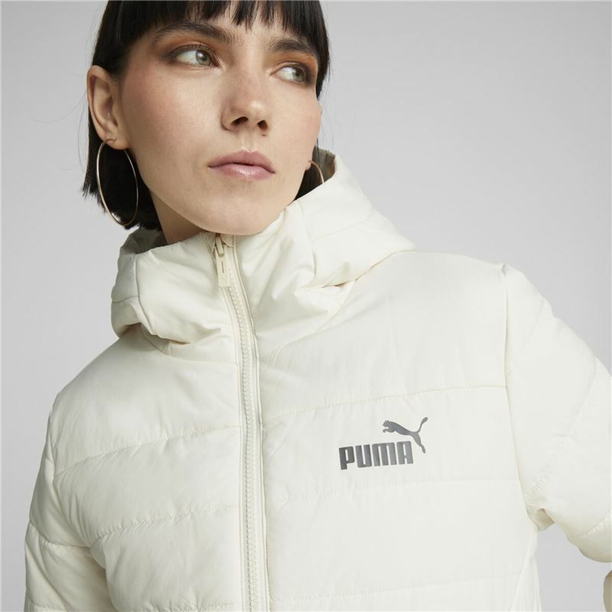 Women's Sports Jacket Puma Essentials Padded White